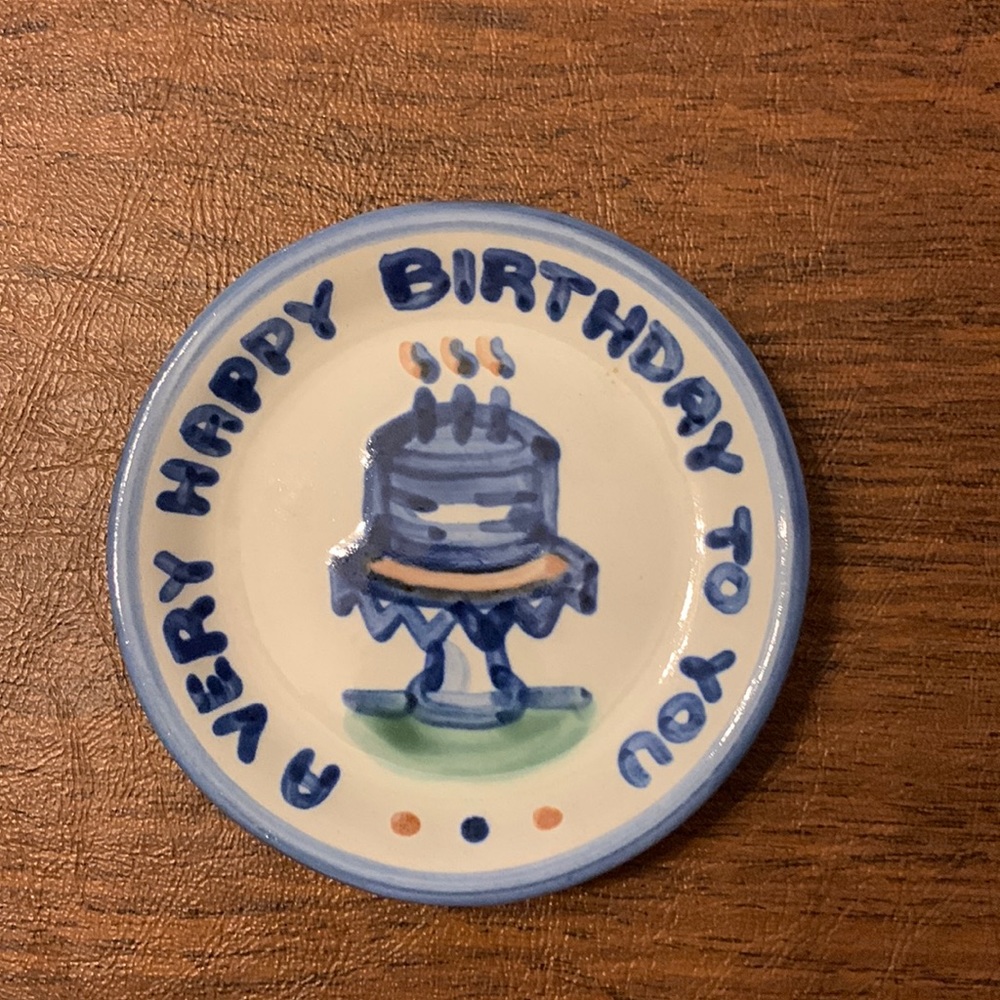 M A Hadley ‘A very happy birthday to you’ coaster